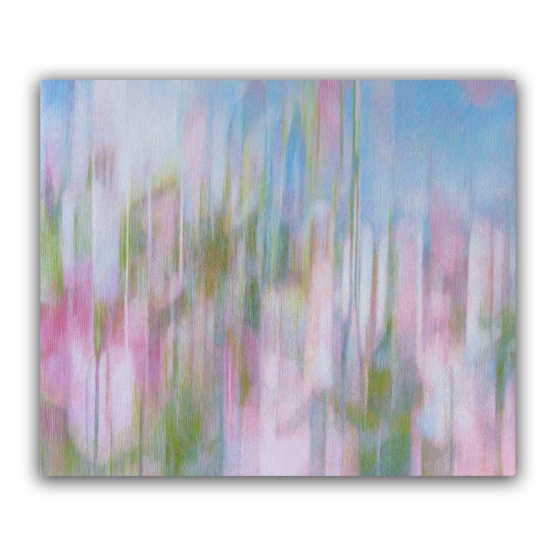 油彩画「花ごもり」サムネ画像