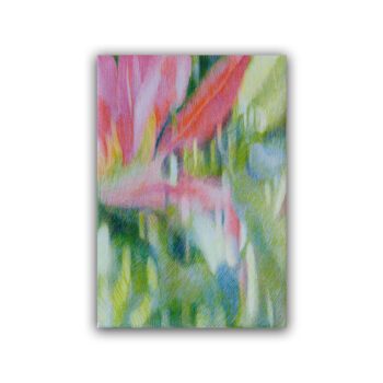 油彩画「花鳥蘭」サムネ画像