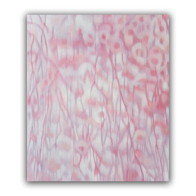 油彩画「桜陽」サムネ画像