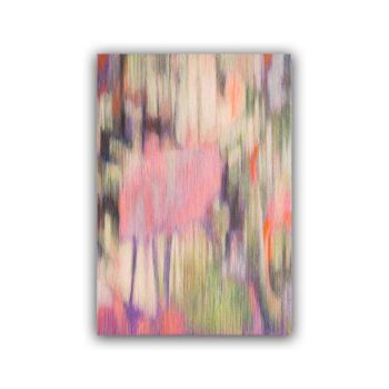 油彩画「とおり雨ー花」サムネ画像