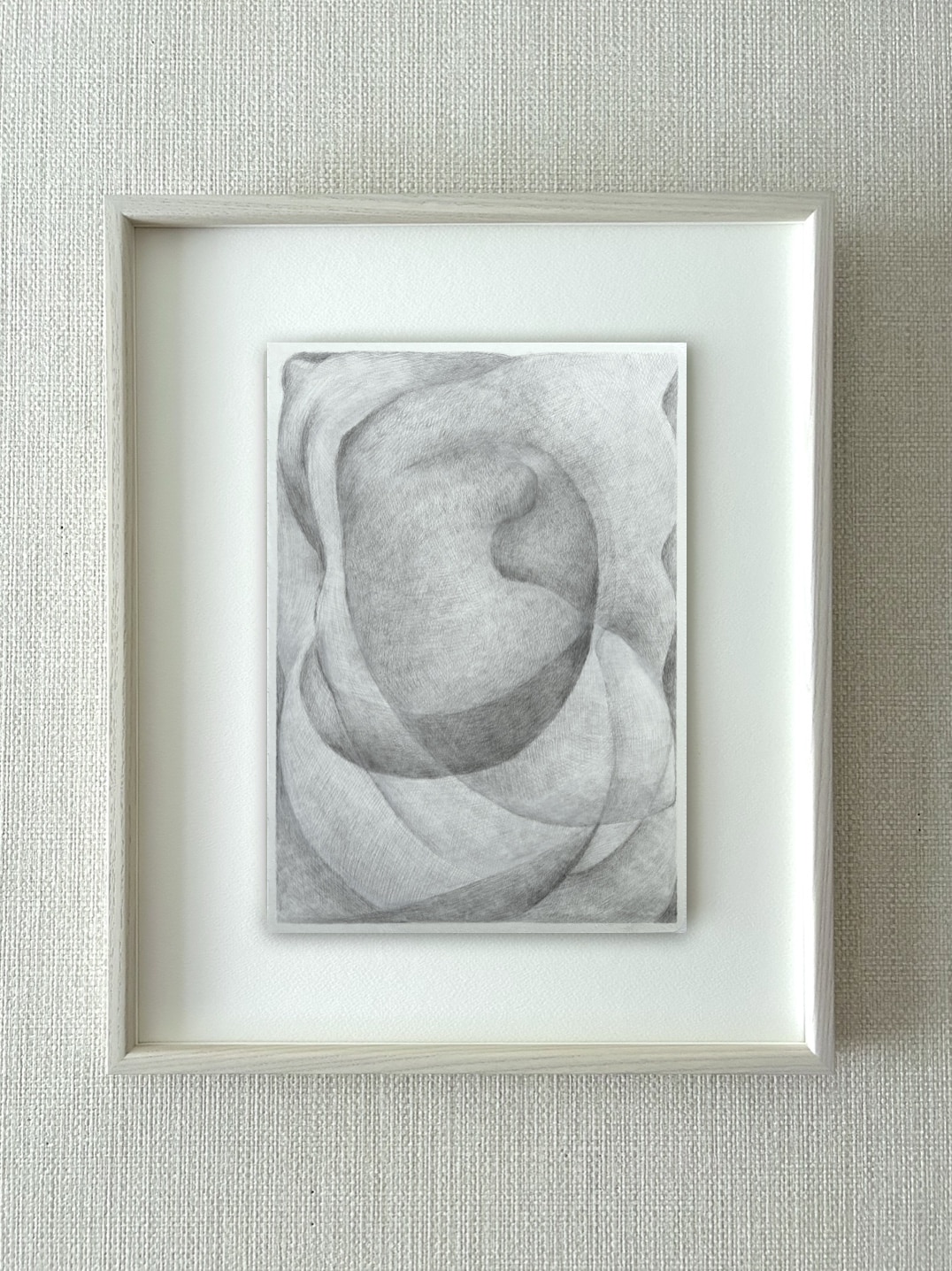 作品「寒冷の音」額装・展示画像