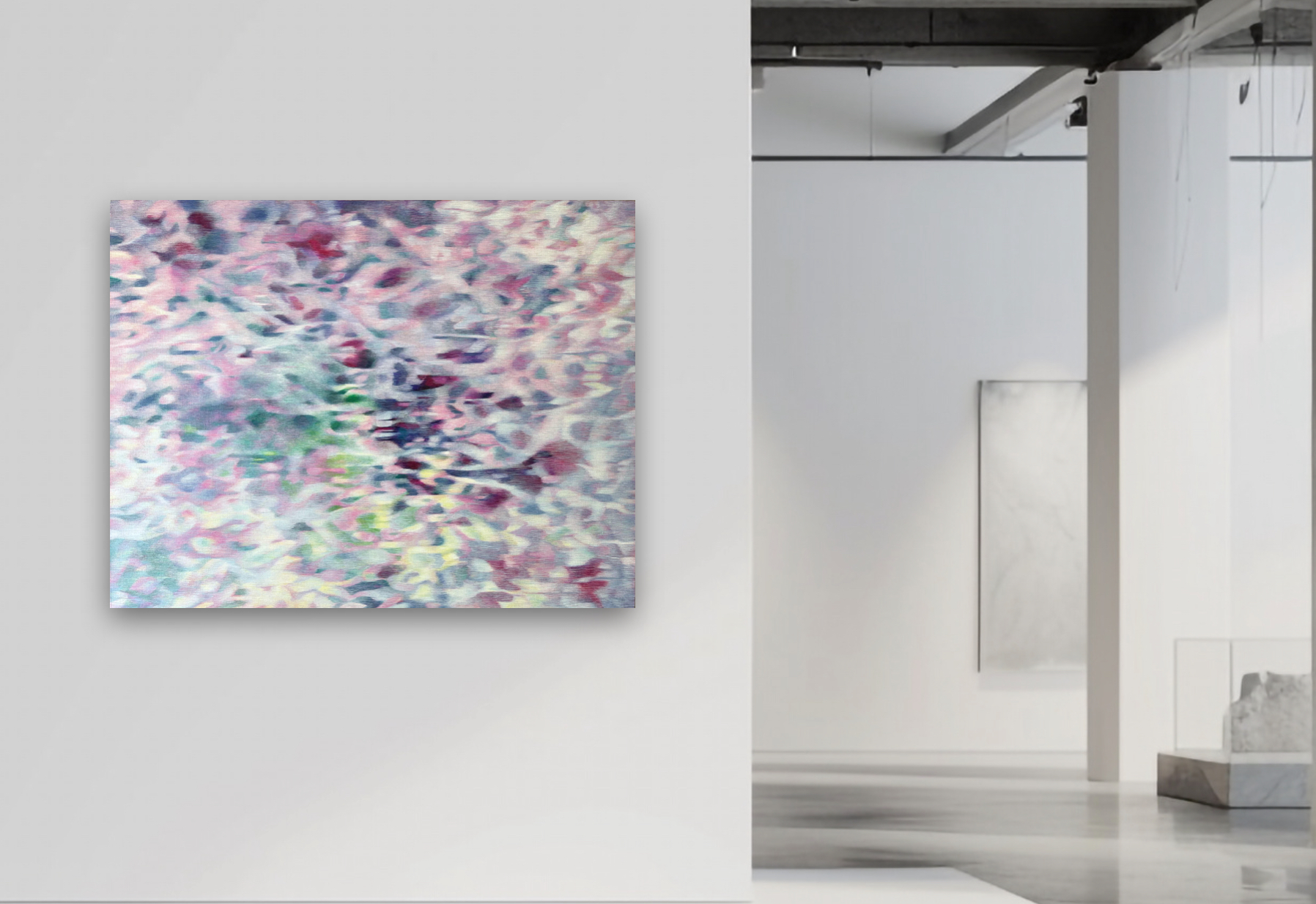 作品「氷灯の花千片」仮展示画像