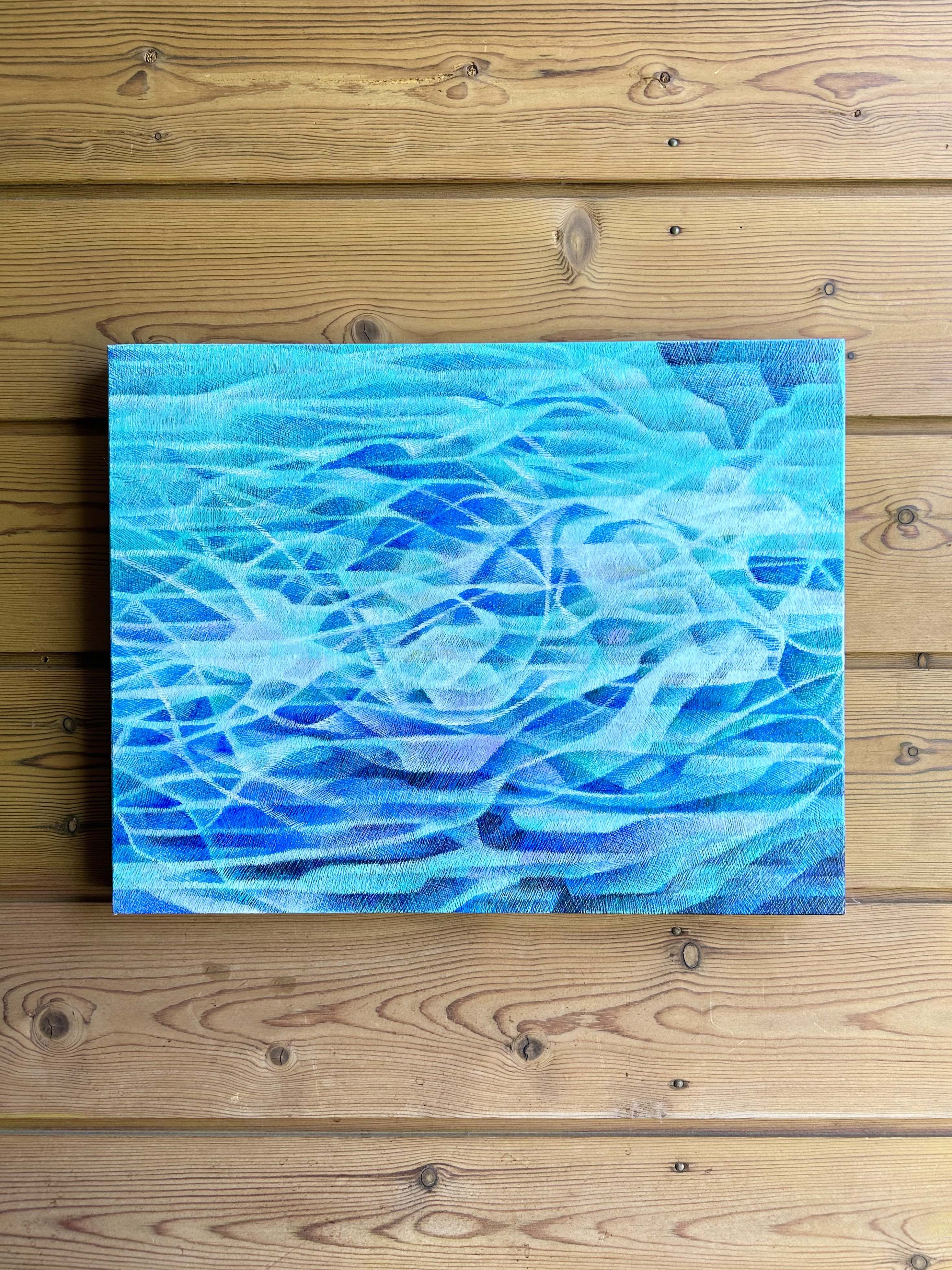 作品「氷空へ咲く」展示風景