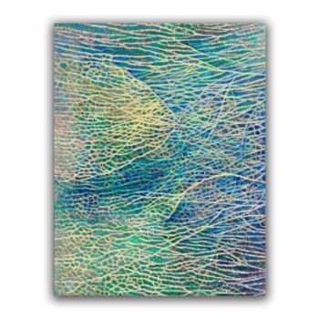 作品「花浮波」