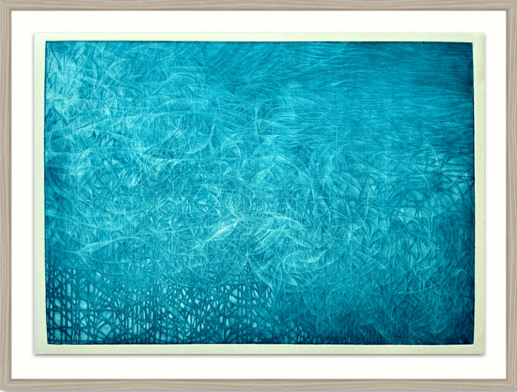 「蒼刻の揺花」額装画像