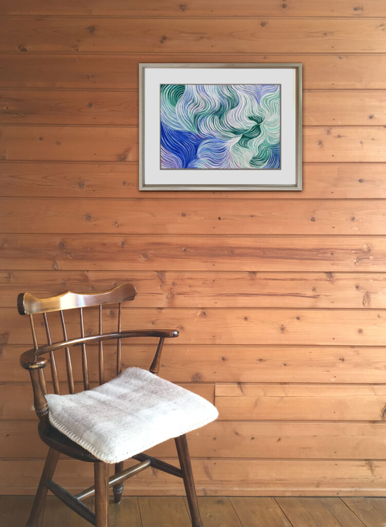 情報画像：川田祐子作「透流」室内展示風景