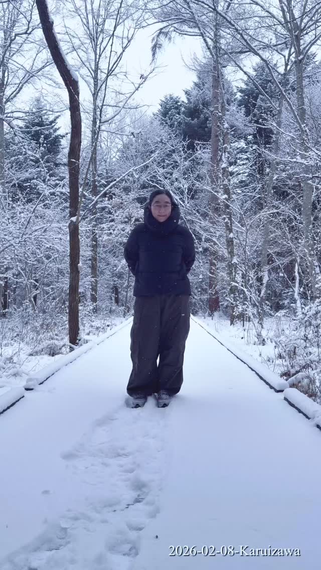 雪が積もりました。