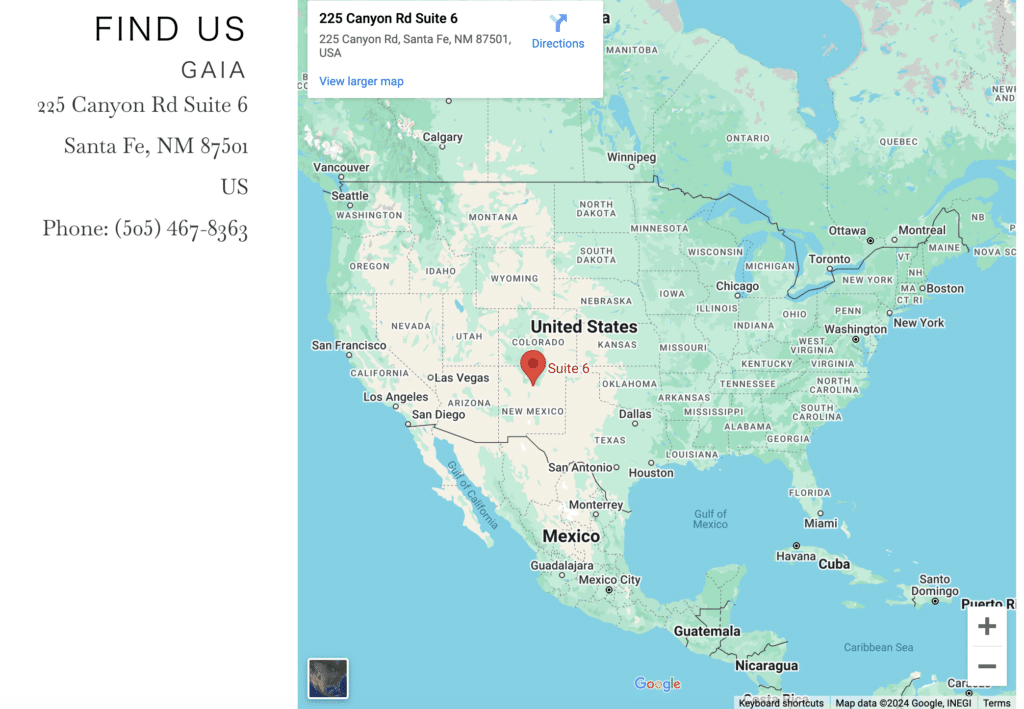 GAIA-CONTEMPORARYの地図