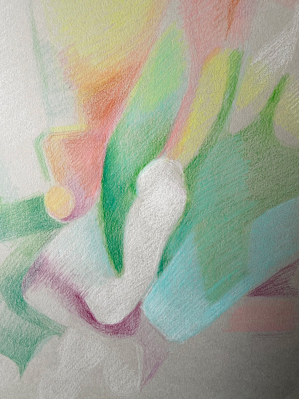 ドローイング作品『花の輪舞-#2』部分画像３