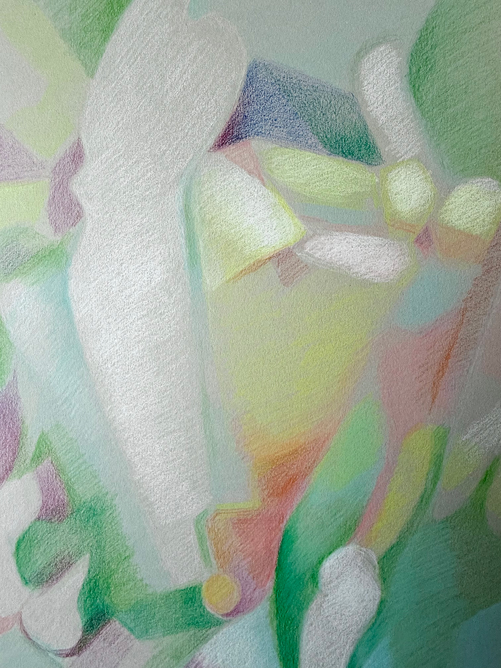 ドローイング作品『花の輪舞-#2』部分画像３