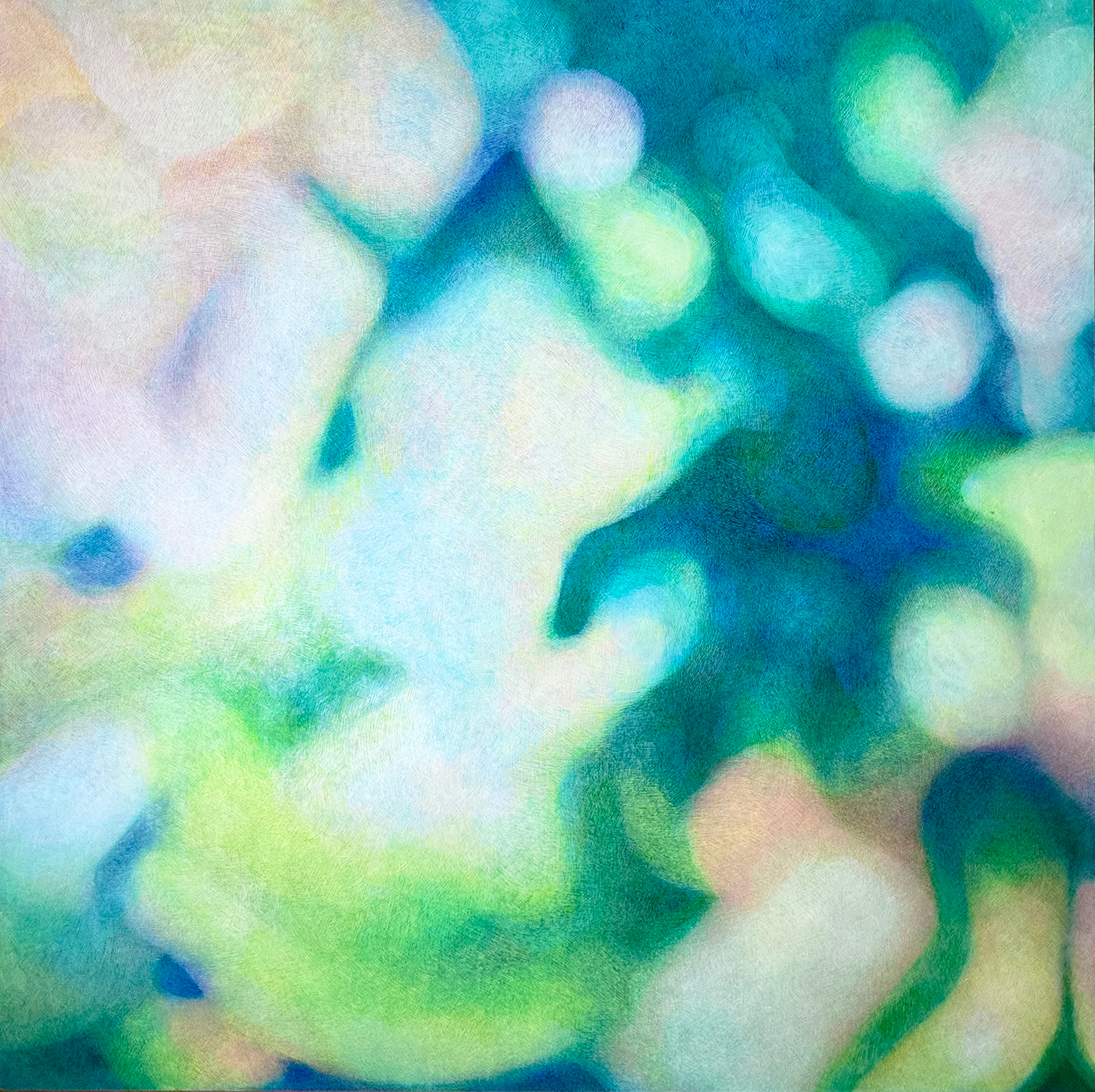 油彩画「光の存在」サムネ画像