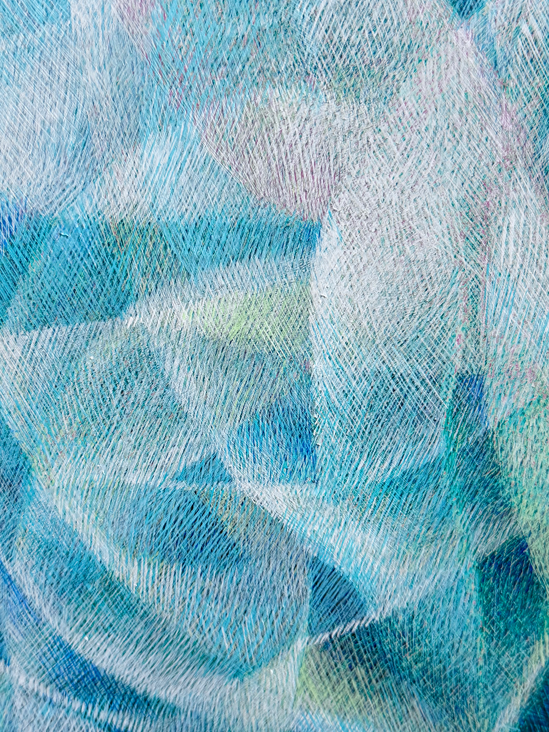 アクリル画『水晶花』接写画像2