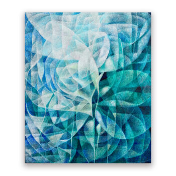 アクリル画作品『水晶花』サムネ画像