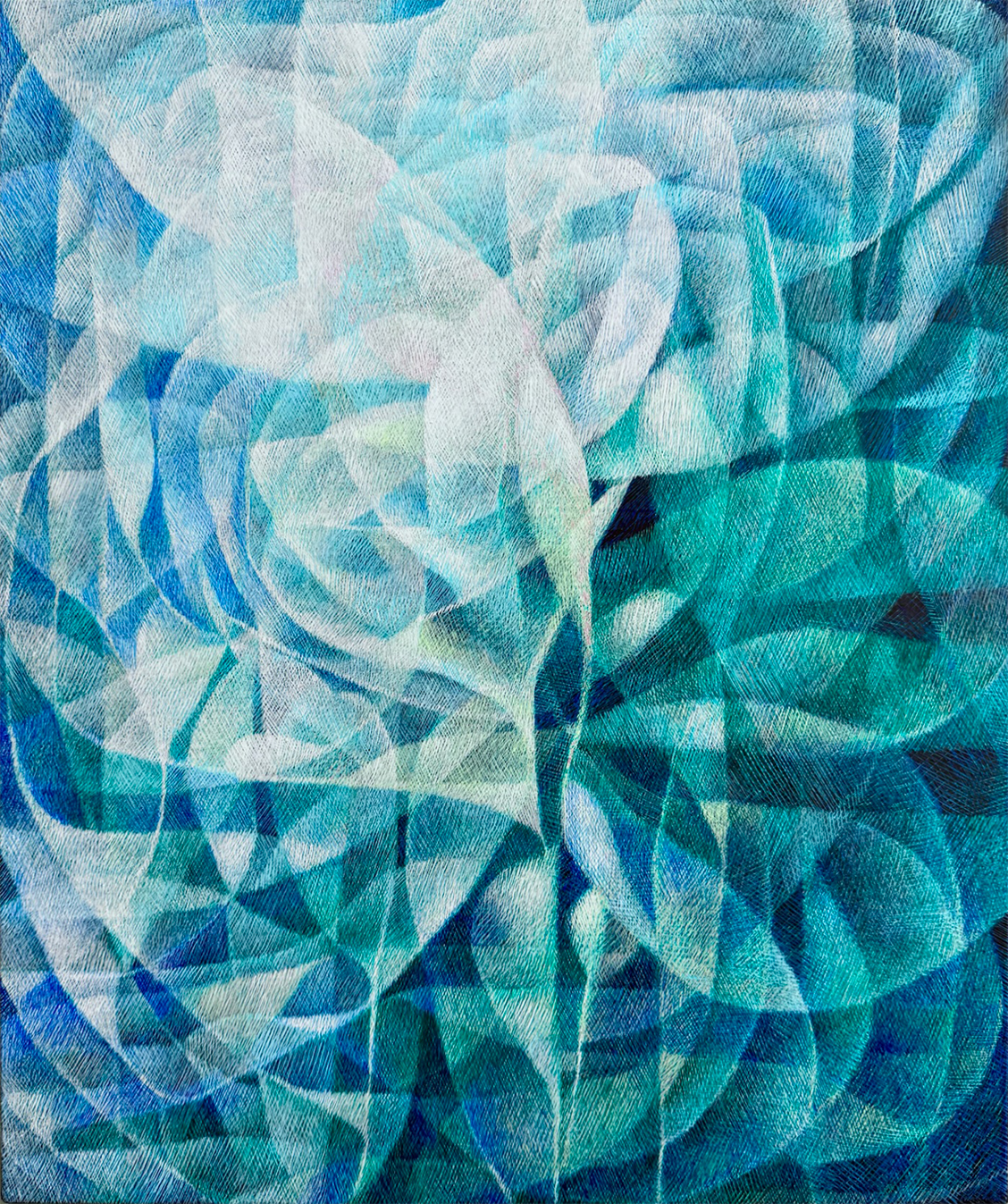 アクリル画作品『水晶花』作品画像