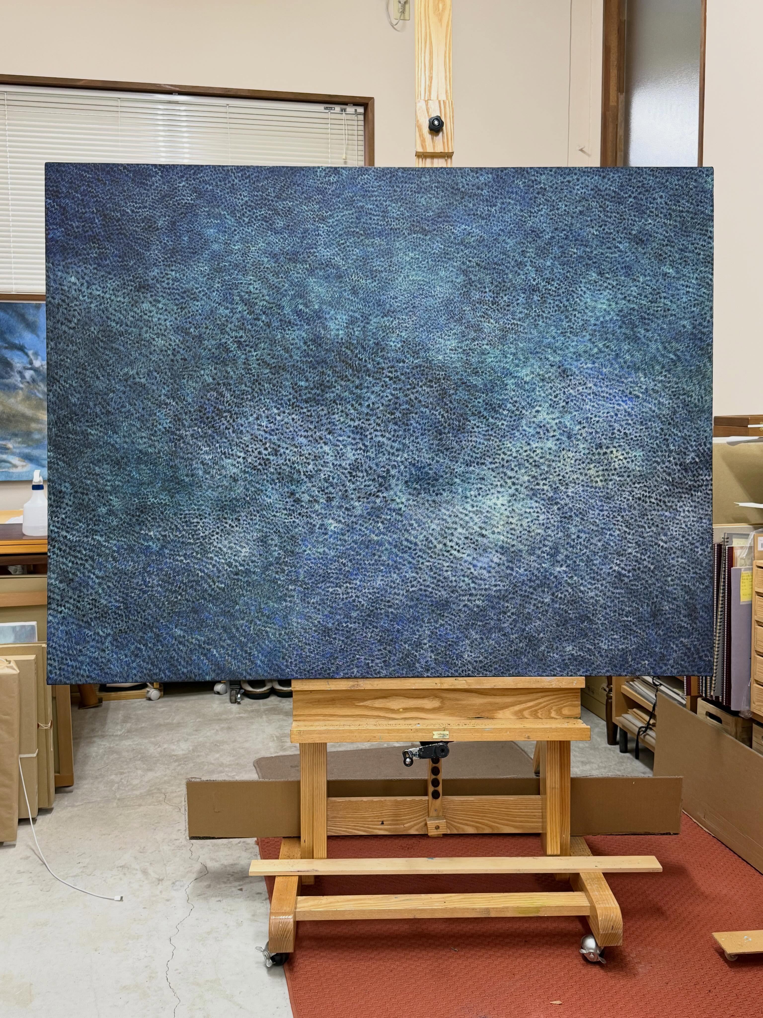 制作中のF80号の作品です。