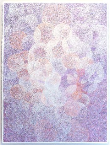 泡雪の頃 2019 oil on prepared paper 画 :72.7x53cm 紙：76x56cm