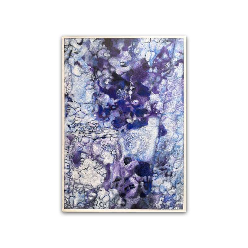 Condensation by Yuko Kawada, 2018, oil on prepared paper