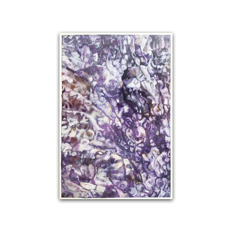 Tree Voice by Yuko Kawada, 2018, oil on prepared paper