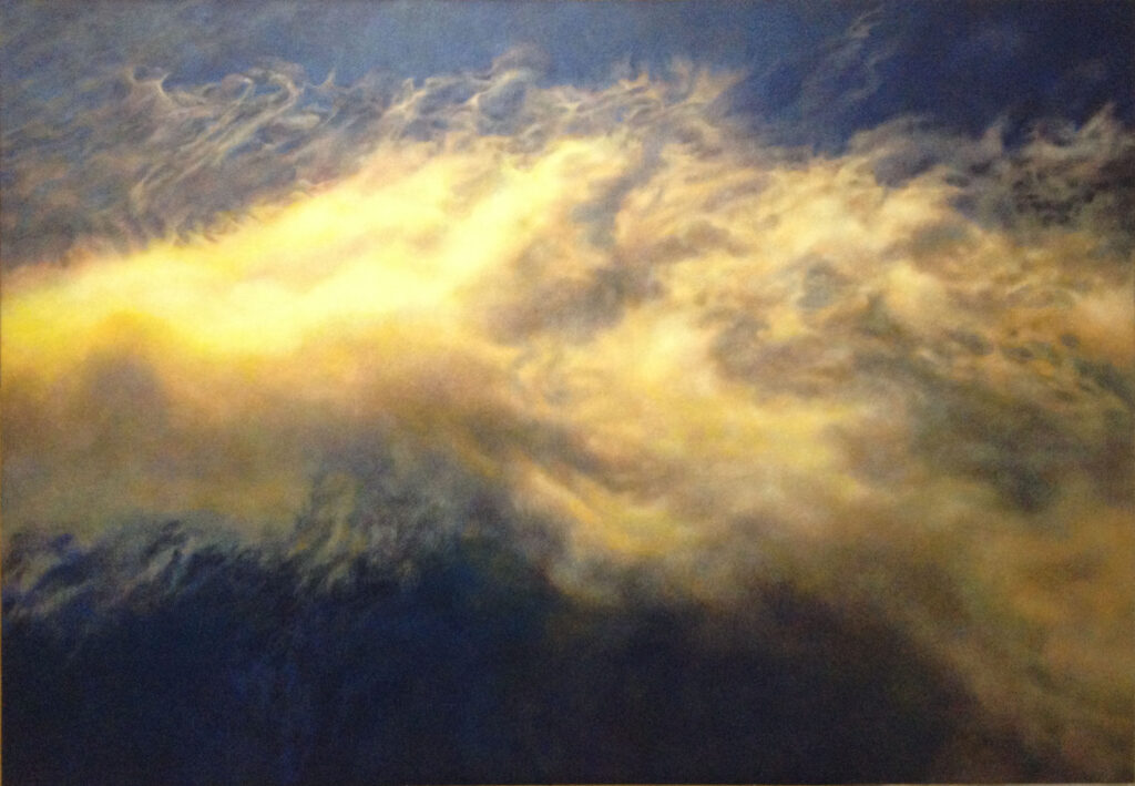 The Mountain Moves, painting by Yuko Kawada, 2014