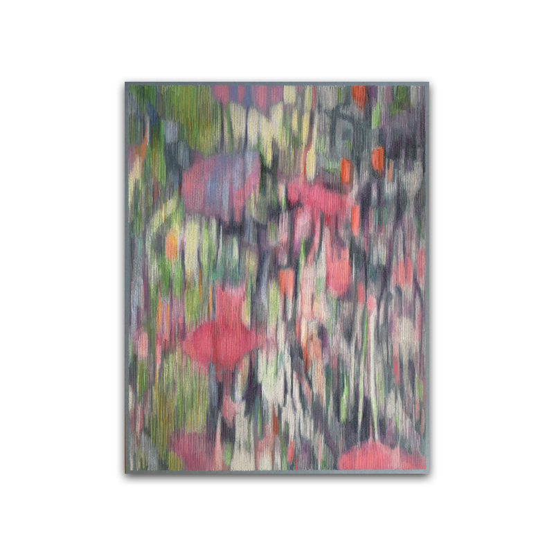 A Splash of Color for Standing Tall by Yuko Kawada, 2018, watercolor pencil and pastel on paper