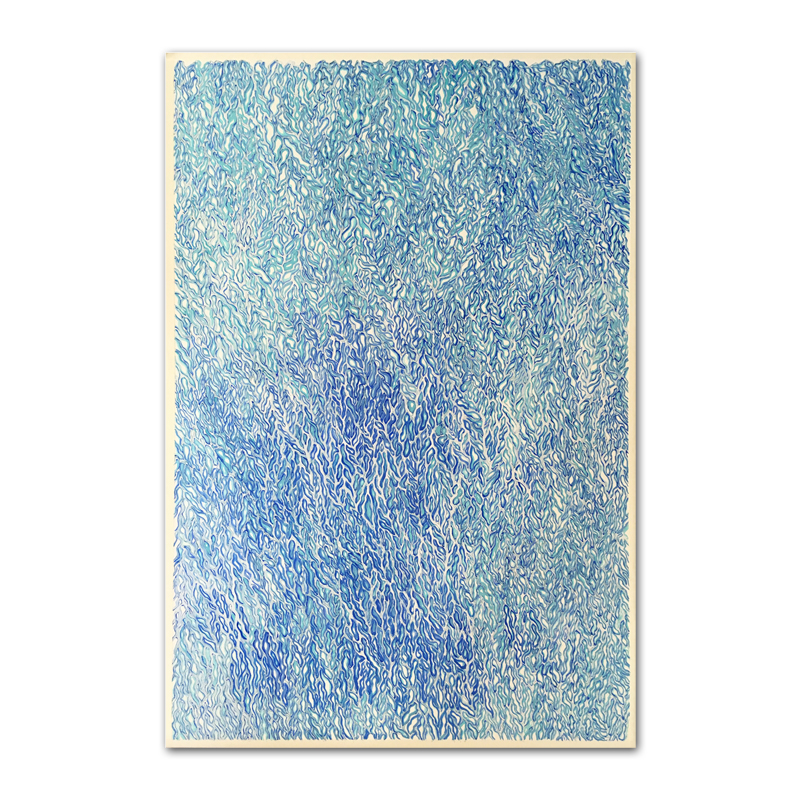 "Hyoujyu" (2018) by Yuko Kawada, watercolor on paper, 55 x 36.7 cm