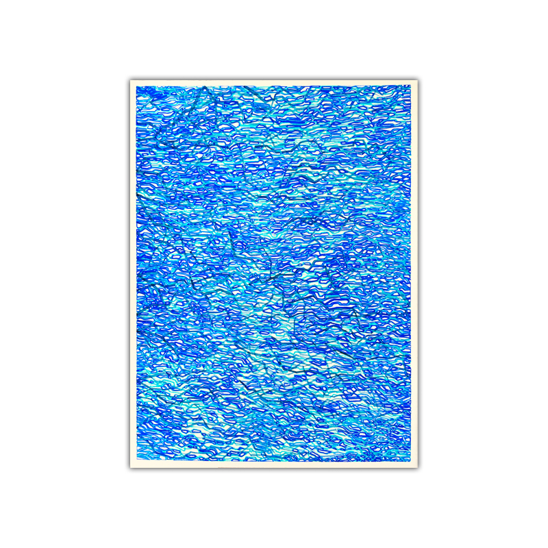 "Ice Branch" (2018) by Yuko Kawada, watercolor on paper, 37 x 27 cm