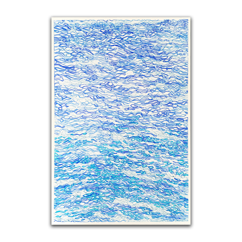 "Ice Spring" (2018) by Yuko Kawada, watercolor on paper, 55.4 x 37 cm
