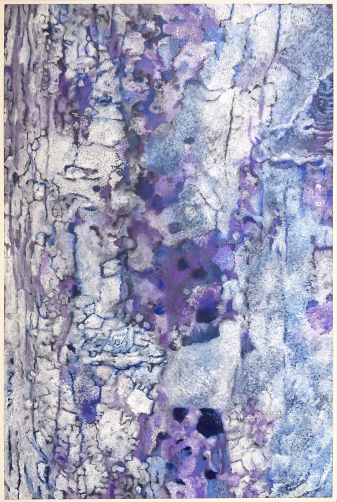 Kodama (Tree Spirit) by Yuko Kawada, 2018, oil on prepared paper - Painter Yuko Kawada Newsletter No.15