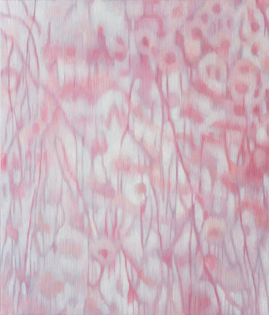 O-yo: Cherry Sunlight, oil painting by Yuko Kawada