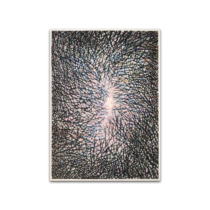 "Shyunrai" (2018) by Yuko Kawada, watercolor on paper, 36.6 x 26.5 cm