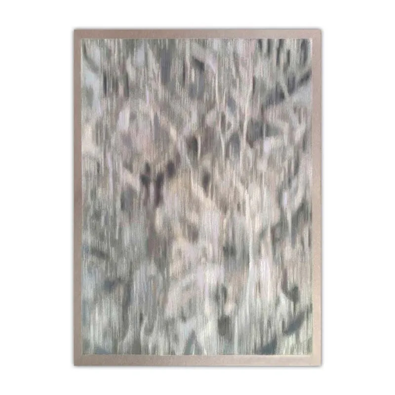 Touju (Winter Trees), silverpoint and pastel drawing on prepared paper by Yuko Kawada